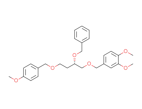 Molecular Structure of 1337562-41-0 ((S)-2-benzyloxy-1-(3,4-dimethoxybenzyloxy)-4-(4-methoxybenzyloxy)butane)