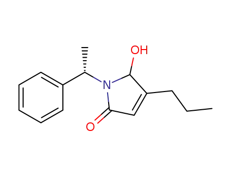 Molecular Structure of 1314556-94-9 (5-hydroxy-1-[1-((S)-phenyl)-ethyl]-4-n-propyl-1,5-dihydro-pyrrol-2-one)