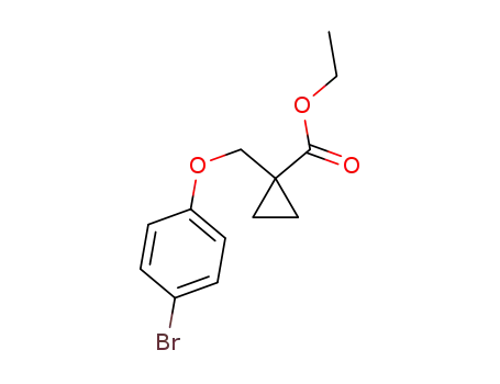 Molecular Structure of 1311265-17-4 (ethyl 1-((4-broMophenoxy)Methyl)cyclopropanecarboxylate)