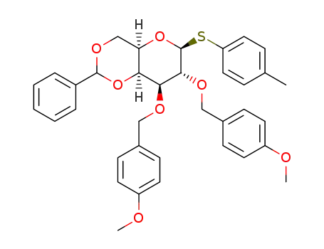 4-메틸페닐 4,6-O-벤질리덴-2,3-디-O-(4-메톡시벤질)-D-티오갈락토피라노사이드