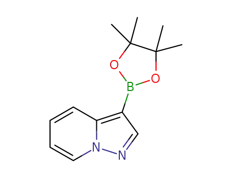 Molecular Structure of 1207557-48-9 (3-(4,4,5,5-Tetramethyl-1,3,2-dioxaborolan-2-yl)pyrazolo[1,5-a]pyridine)