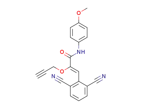 (Z)-3-(2,6-dicyanophenyl)-N-(4-methoxyphenyl)-2-(prop-2-ynyloxy)acrylamide