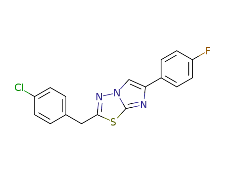 2-(4-chlorobenzyl)-6-(4'-fluorophenyl)-imidazo[2,1-b][1,3,4]thiadiazole
