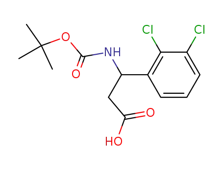 Molecular Structure of 284493-64-7 (3-N-Boc-3-(2,3-dichlorophenyl)propionic acid)