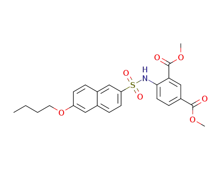 dimethyl 4-(6-butoxynaphthalene-2-sulfonamido)isophthalate