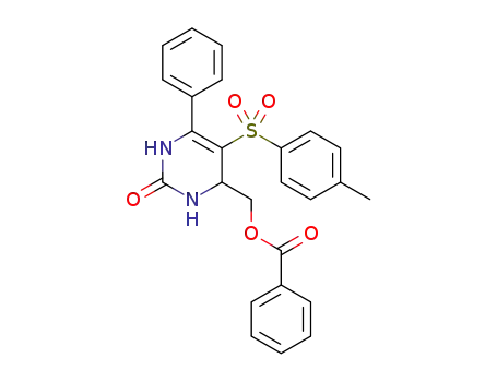Molecular Structure of 1332329-75-5 (4-(benzoyloxymethyl)-6-phenyl-5-tosyl-1,2,3,4-tetrahydropyrimidin-2-one)