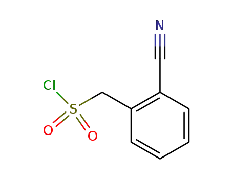 Molecular Structure of 51045-34-2 ((2-CYANOPHENYL)METHANESULFONYL CHLORIDE)
