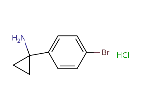Molecular Structure of 952289-92-8 (1-(4-BroMo-phenyl)-cyclopropylaMine hydrochloride)