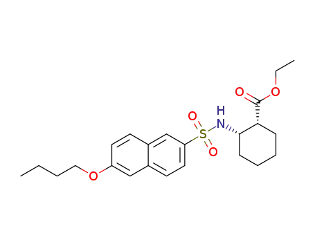 (1R,2S)-ethyl 2-(6-butoxynaphthalene-2-sulfonamido)cyclohexanecarboxylate