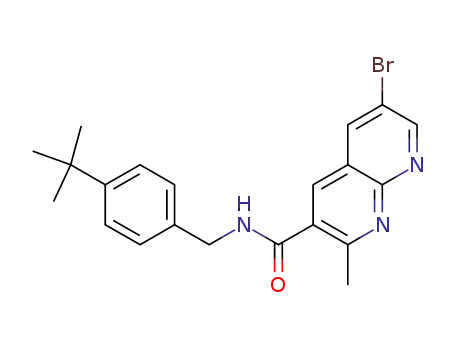6-bromo-N-(4-tert-butylbenzyl)-2-methyl-1,8-naphthyridine-3-carboxamide