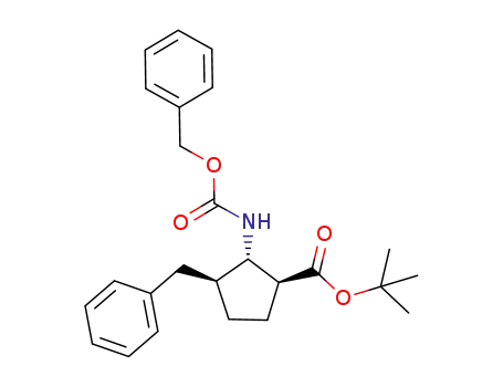 tert-butyl (S,S,S)-2-[N-(benzyloxycarbonyl)amino]-3-benzylcyclopentanecarboxylate