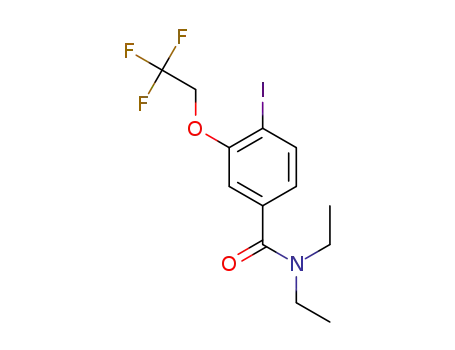 Molecular Structure of 1309682-63-0 (Ν,Ν-diethyl-4-iodo-3-(2,2,2-trifluoroethoxy)benzamide)
