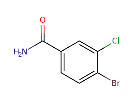 Molecular Structure of 1228826-41-2 (4-BroMo-3-chlorobenzaMide)