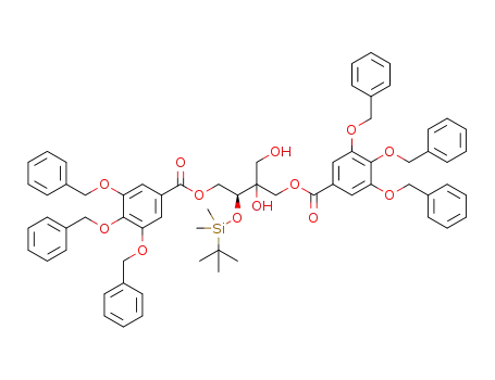3-((tert-butyldimethylsilyl)oxy)-2-hydroxy-2-(hydroxy-methyl)butane-1,4-diyl bis(3,4,5-tris(benzyloxy)benzoate)