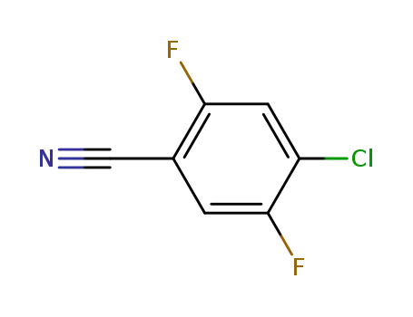 Molecular Structure of 135748-35-5 (4-CHLORO-2,5-DIFLUOROBENZONITRILE)