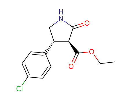 (3S,4R)-ethyl 4-(4-chlorophenyl)-2-oxopyrrolidine-3-carboxylate