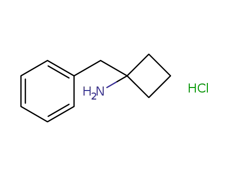 Molecular Structure of 1255306-40-1 (1-BenzylcyclobutanaMine hydrochloride)