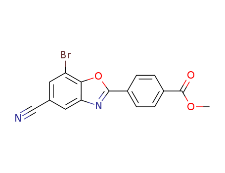 Methyl 4-(7-broMo-5-cyanobenzo[d]oxazol-2-yl)benzoate