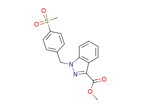 methyl 1-(4-(methylsulfonyl)benzyl)-1H-indazole-3-carboxylate