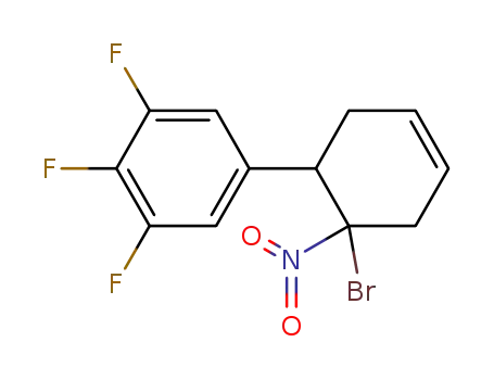 3,4,5-trifluoro-1-(6-bromo-6-nitrocyclohex-3-en-1-yl)-benzene