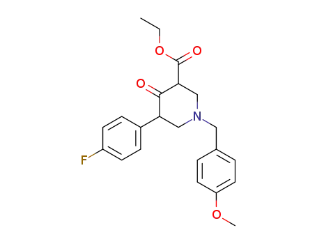 ethyl 5-(4-fluorophenyl)-1-(4-methoxybenzyl)-4-oxopiperidine-3-carboxylate