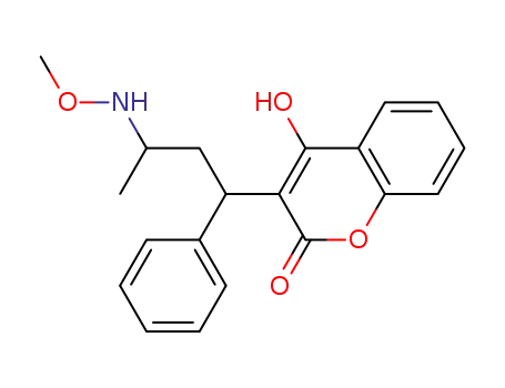 Molecular Structure of 1101852-85-0 (4-hydroxy-3-(3-(methoxyamino)-1-phenylbutyl)-2H-1-benzopyran-2-one)