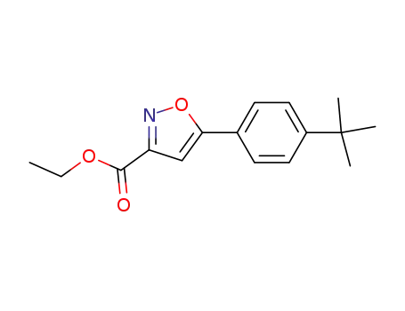 5-[4-(1,1-DIMETHYLETHYL)PHENYL]-3-ISOXAZOLECARBOXYLIC ACID ETHYL ESTER