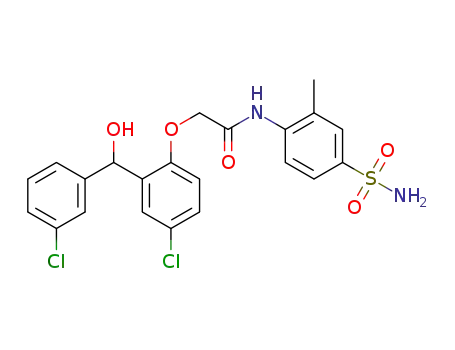 N-[4-(aminosulfonyl)-2-methylphenyl]-2-{4-chloro-2-[hydroxy(3-chlorophenyl)methyl]phenoxy}acetamide