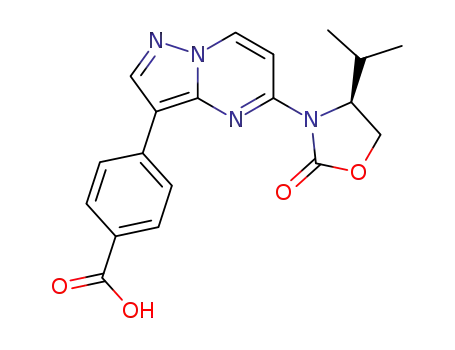 (S)-4-(5-(4-isopropyl-2-oxooxazolidin-3-yl)pyrazolo[1,5-a]pyrimidin-3-yl)benzoic acid