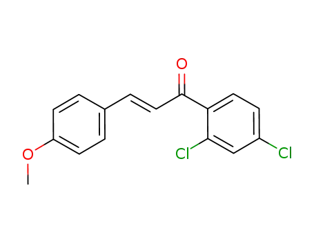 Molecular Structure of 918495-89-3 (2-Propen-1-one, 1-(2,4-dichlorophenyl)-3-(4-methoxyphenyl)-, (2E)-)