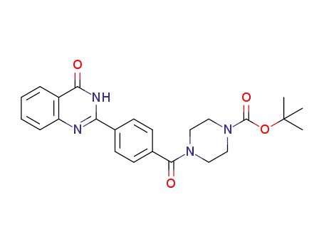 tert-butyl 4-(4-(4-oxo-3,4-dihydroquinazolin-2-yl)benzoyl)piperazine-1-carboxylate