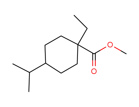 Molecular Structure of 1210878-84-4 (1-ethyl-4-isopropylcyclohexanecarboxylic acid methyl ester)