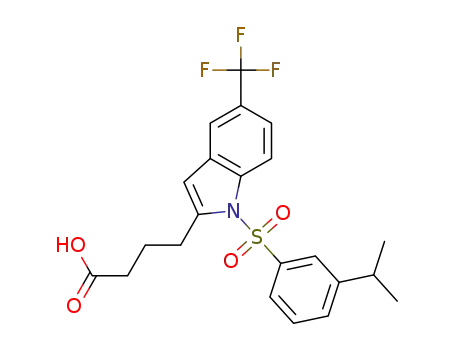 1-[[3-(1-Methylethyl)phenyl]sulphonyl]-5-(trifluoromethyl)-1H-indole-2-butanoic acid