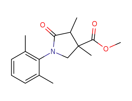 1-(2,6-dimethylphenyl)-3,4-dimethyl-5-oxo-pyrrolidine-3-carboxylic acid methyl ester
