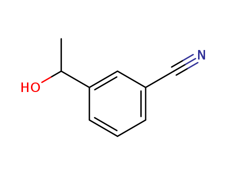 Molecular Structure of 115098-69-6 (Benzonitrile, 3-(1-hydroxyethyl)-)