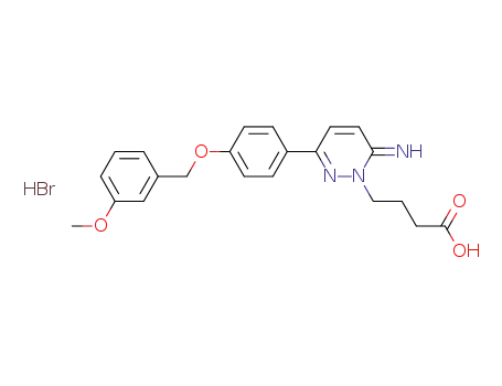 4-{6-imino-3-[4-(3-methoxy-benzyloxy)-phenyl]-6H-pyridazin-1-yl}-butyric acid hydrobromide