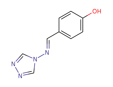 Molecular Structure of 32787-78-3 (4-[(4H-1,2,4-TRIAZOL-4-YLIMINO)METHYL]BENZENOL)