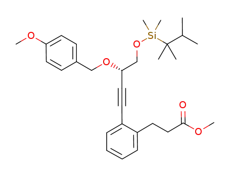 methyl 3-(2-{(3S)-4-{[dimethyl(1,1,2-trimethylpropyl)silyl]oxy}-3-[(4-methoxybenzyl)oxy]-1-butynyl}phenyl)propanoate