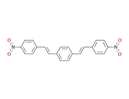 Molecular Structure of 51042-58-1 (Benzene, 1,4-bis[2-(4-nitrophenyl)ethenyl]-, (E,E)-)