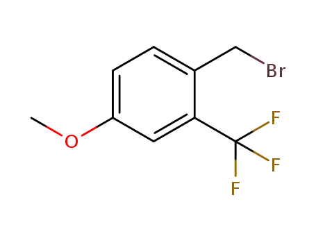 Molecular Structure of 916420-86-5 (4-methoxy-2-(trifluoromethyl)benzyl bromide)