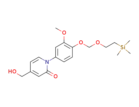 4-(hydroxymethyl)-1-(3-methoxy-4-((2-(trimethylsilyl)ethoxy)methoxy)phenyl)pyridin-2(1H)-one
