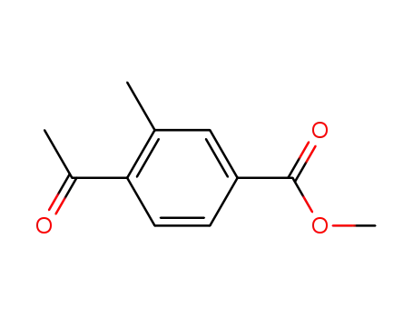 Molecular Structure of 57542-73-1 (METHYL 4-ACETYL-3-METHYLBENZOATE)