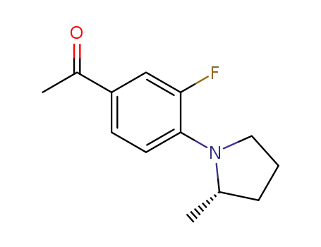 (S)-1-(3-Fluoro-4-(2-methylpyrrolidin-1-yl)phenyl)ethanone