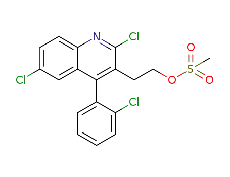 2-[2,6-dichloro-4-(2-chlorophenyl)quinolin-3-yl]ethylmethanesulfonate