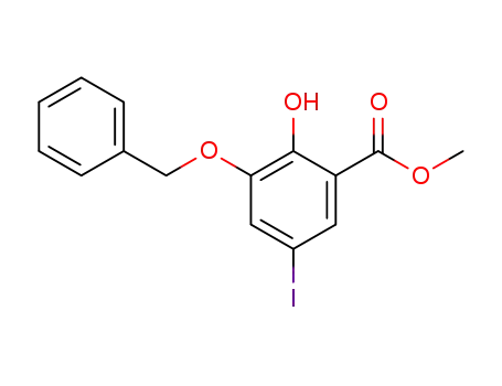 methyl 3-(benzyloxy)-2-hydroxy-5-iodobenzoate