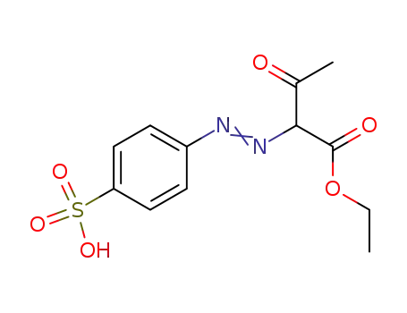 Molecular Structure of 53306-88-0 (Butanoic acid, 3-oxo-2-[(4-sulfophenyl)azo]-, ethyl ester)