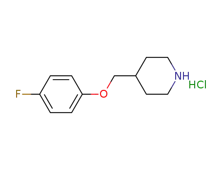 Molecular Structure of 614731-44-1 (4-[(4-FLUOROPHENOXY)METHYL]PIPERIDINEHYDROCHLORIDE)