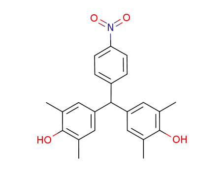 Molecular Structure of 57138-55-3 (Phenol, 4,4'-[(4-nitrophenyl)methylene]bis[2,6-dimethyl-)