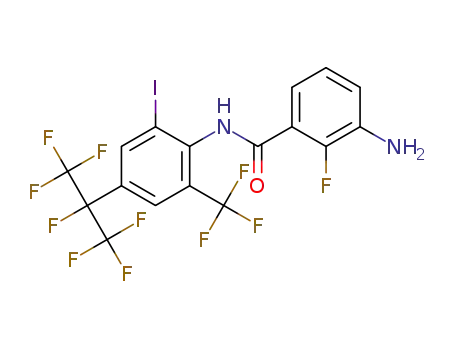 3-amino-2-fluoro-N-[2-iodo-4-[1,1,1,2,3,3-heptafluoroprop-2-yl]-6-(trifluoromethyl)phenyl]benzamide