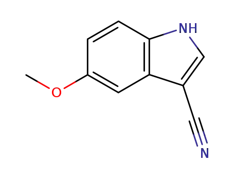 Molecular Structure of 23084-36-8 (3-CYANO-5-METHOXYINDOLE)